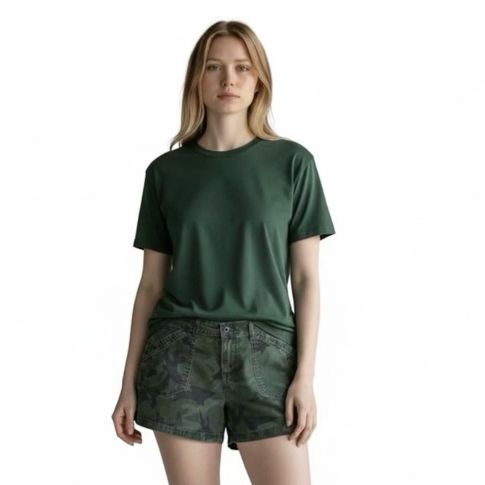 4/$40 Supplies ‎ Green Camouflage Denim Jean Shorts